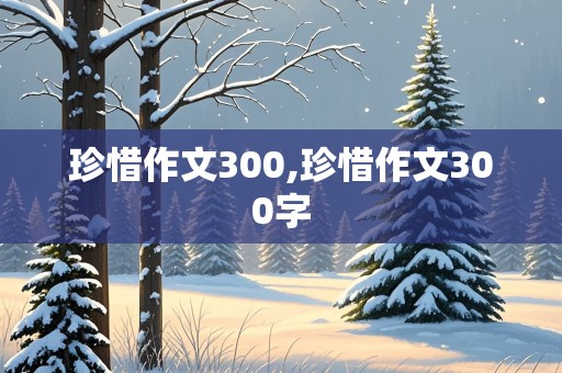 珍惜作文300,珍惜作文300字