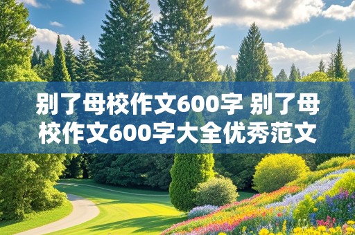 别了母校作文600字 别了母校作文600字大全优秀范文