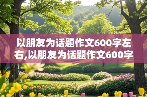 以朋友为话题作文600字左右,以朋友为话题作文600字左右记叙文