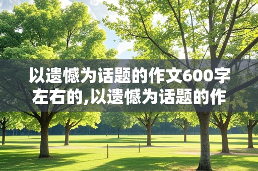 以遗憾为话题的作文600字左右的,以遗憾为话题的作文600字左右的记叙