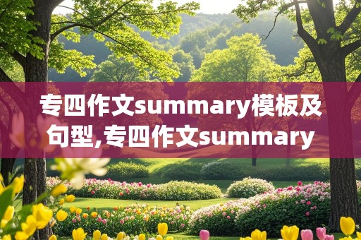 专四作文summary模板及句型,专四作文summary范文