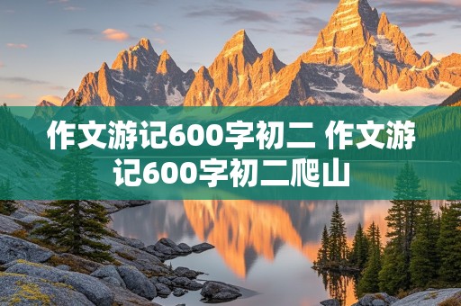 作文游记600字初二 作文游记600字初二爬山