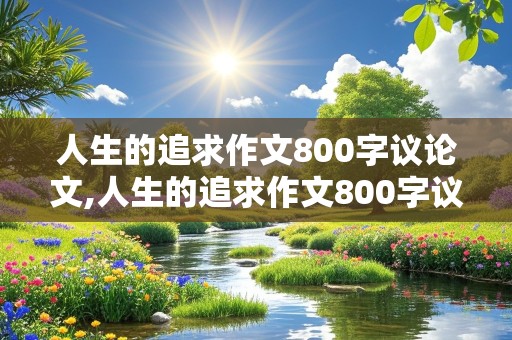 人生的追求作文800字议论文,人生的追求作文800字议论文高中