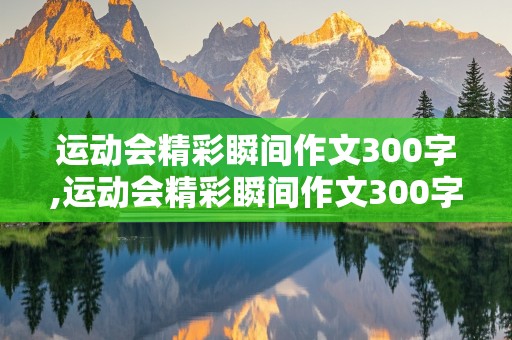 运动会精彩瞬间作文300字,运动会精彩瞬间作文300字初一