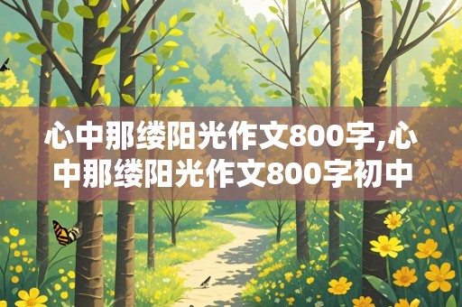 心中那缕阳光作文800字,心中那缕阳光作文800字初中