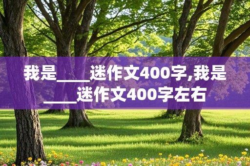 我是____迷作文400字,我是____迷作文400字左右