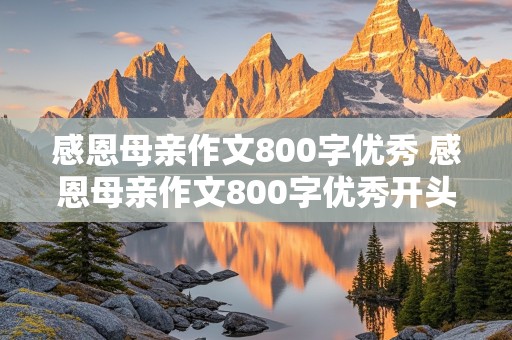 感恩母亲作文800字优秀 感恩母亲作文800字优秀开头