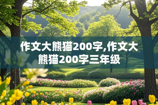 作文大熊猫200字,作文大熊猫200字三年级