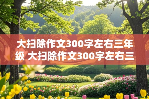 大扫除作文300字左右三年级 大扫除作文300字左右三年级学校