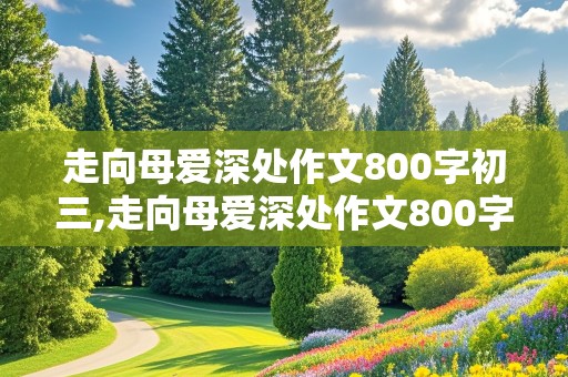 走向母爱深处作文800字初三,走向母爱深处作文800字初三叙事