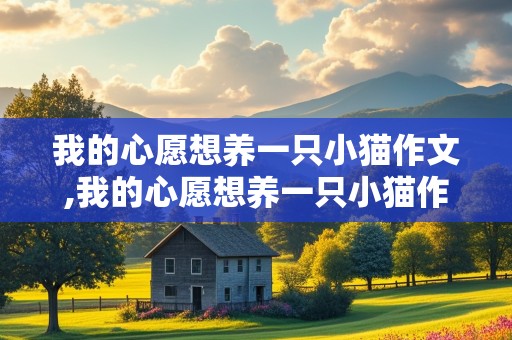 我的心愿想养一只小猫作文,我的心愿想养一只小猫作文600字