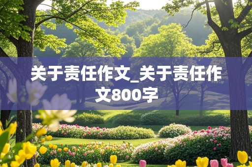 关于责任作文_关于责任作文800字