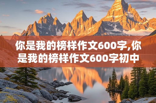 你是我的榜样作文600字,你是我的榜样作文600字初中