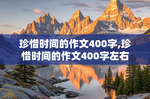 珍惜时间的作文400字,珍惜时间的作文400字左右