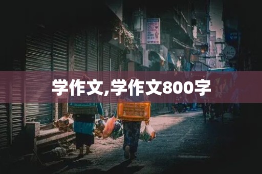 学作文,学作文800字