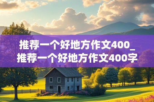 推荐一个好地方作文400_推荐一个好地方作文400字四年级