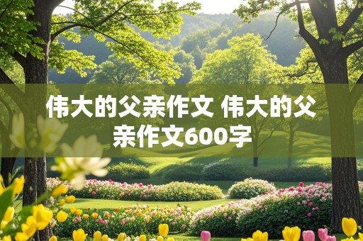 伟大的父亲作文 伟大的父亲作文600字