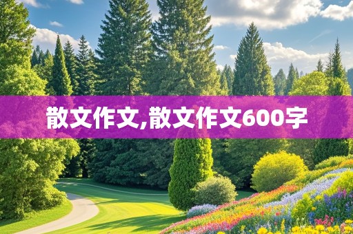 散文作文,散文作文600字