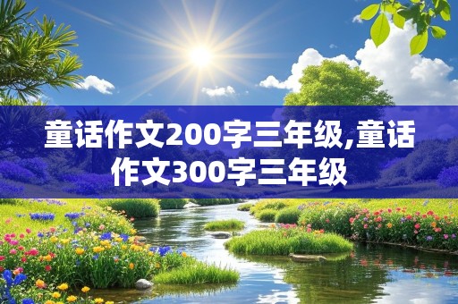 童话作文200字三年级,童话作文300字三年级