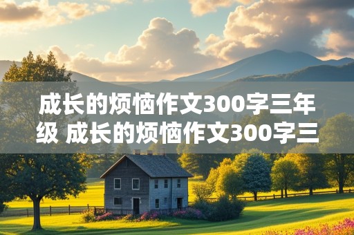 成长的烦恼作文300字三年级 成长的烦恼作文300字三年级下册