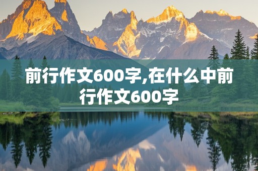 前行作文600字,在什么中前行作文600字