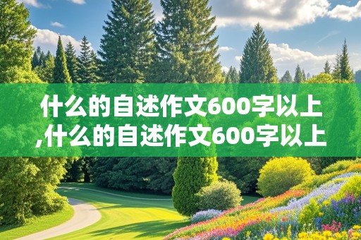 什么的自述作文600字以上,什么的自述作文600字以上说明文