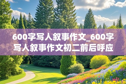 600字写人叙事作文_600字写人叙事作文初二前后呼应