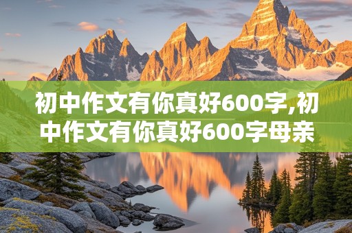 初中作文有你真好600字,初中作文有你真好600字母亲