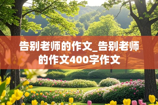 告别老师的作文_告别老师的作文400字作文