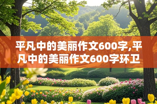 平凡中的美丽作文600字,平凡中的美丽作文600字环卫工人