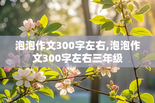 泡泡作文300字左右,泡泡作文300字左右三年级