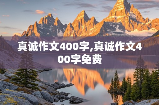 真诚作文400字,真诚作文400字免费