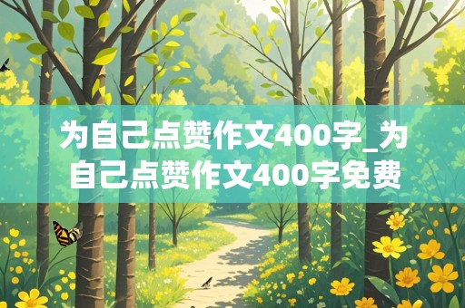 为自己点赞作文400字_为自己点赞作文400字免费