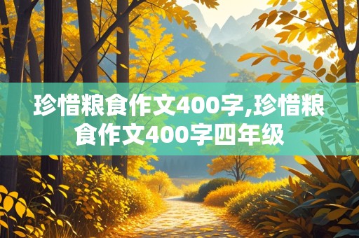 珍惜粮食作文400字,珍惜粮食作文400字四年级