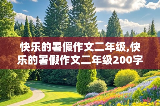 快乐的暑假作文二年级,快乐的暑假作文二年级200字