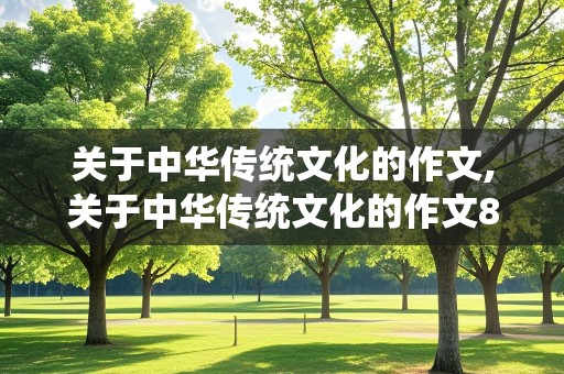 关于中华传统文化的作文,关于中华传统文化的作文800字