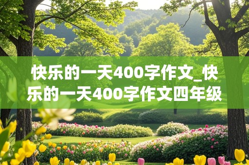 快乐的一天400字作文_快乐的一天400字作文四年级