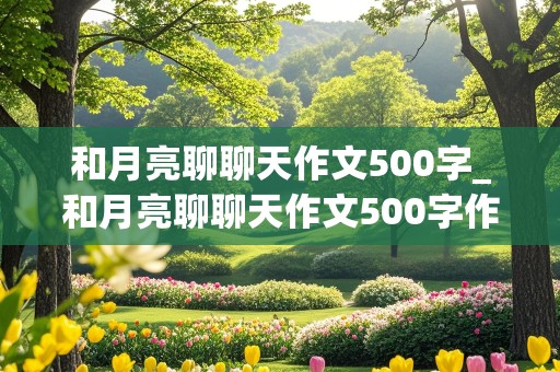 和月亮聊聊天作文500字_和月亮聊聊天作文500字作文