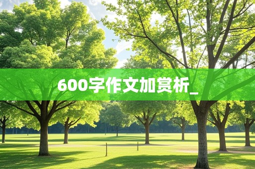 600字作文加赏析_