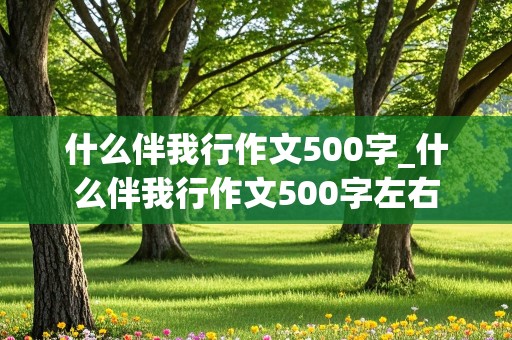 什么伴我行作文500字_什么伴我行作文500字左右