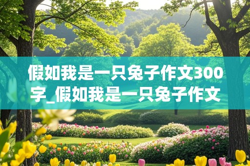 假如我是一只兔子作文300字_假如我是一只兔子作文300字三年级下册