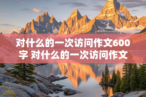 对什么的一次访问作文600字 对什么的一次访问作文600字初一