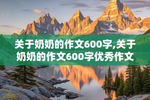 关于奶奶的作文600字,关于奶奶的作文600字优秀作文