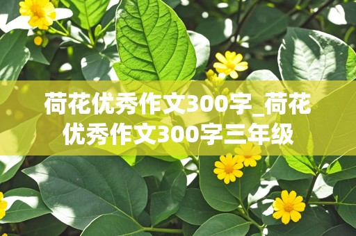 荷花优秀作文300字_荷花优秀作文300字三年级