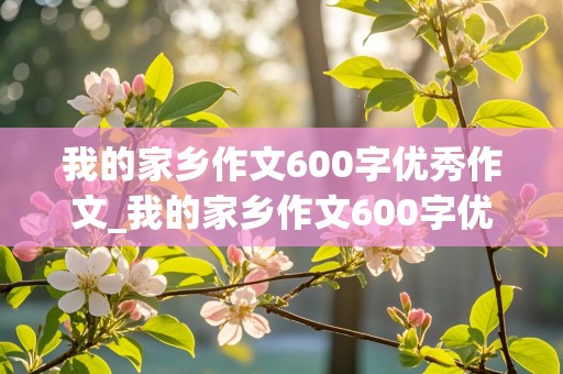 我的家乡作文600字优秀作文_我的家乡作文600字优秀作文大全