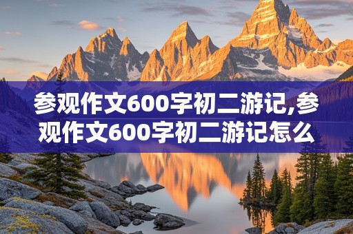 参观作文600字初二游记,参观作文600字初二游记怎么写