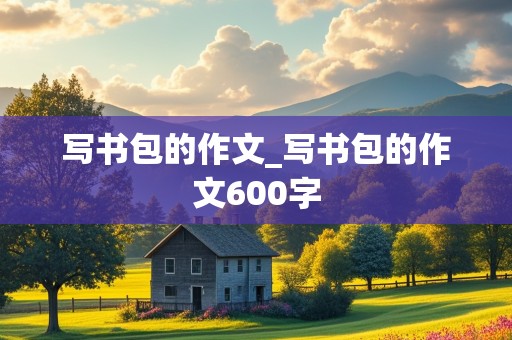 写书包的作文_写书包的作文600字