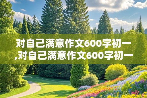 对自己满意作文600字初一,对自己满意作文600字初一作文