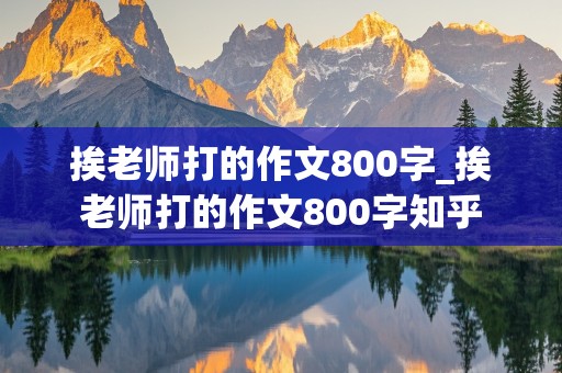 挨老师打的作文800字_挨老师打的作文800字知乎