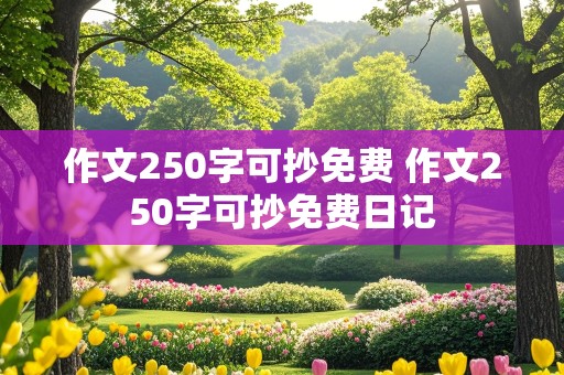 作文250字可抄免费 作文250字可抄免费日记